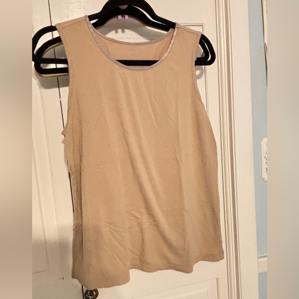 Christopher & Banks Tan Relaxed Tank Top